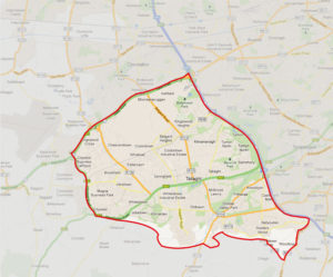 Tallaght area covered map