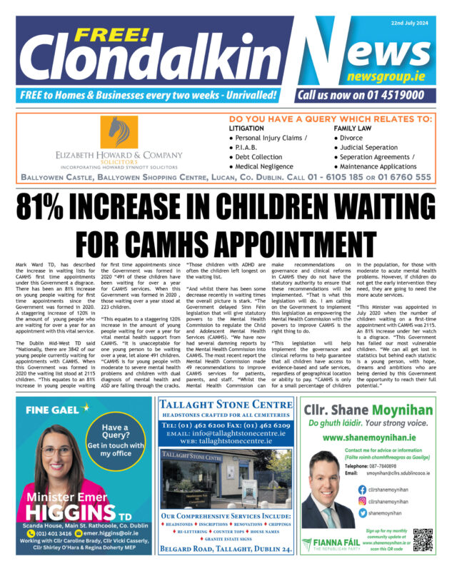 Clondalkin News 22nd July