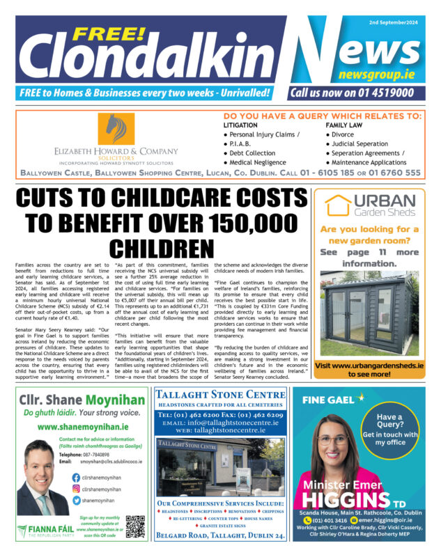 cLONDALKIN nEWS 2ND sEP