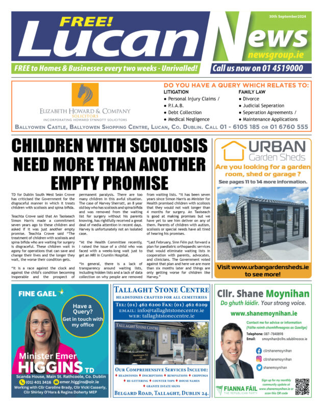 Lucan News 30th Sep