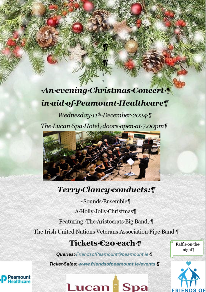 An Evening Christmas Concert in aid of Peamount Healthcare