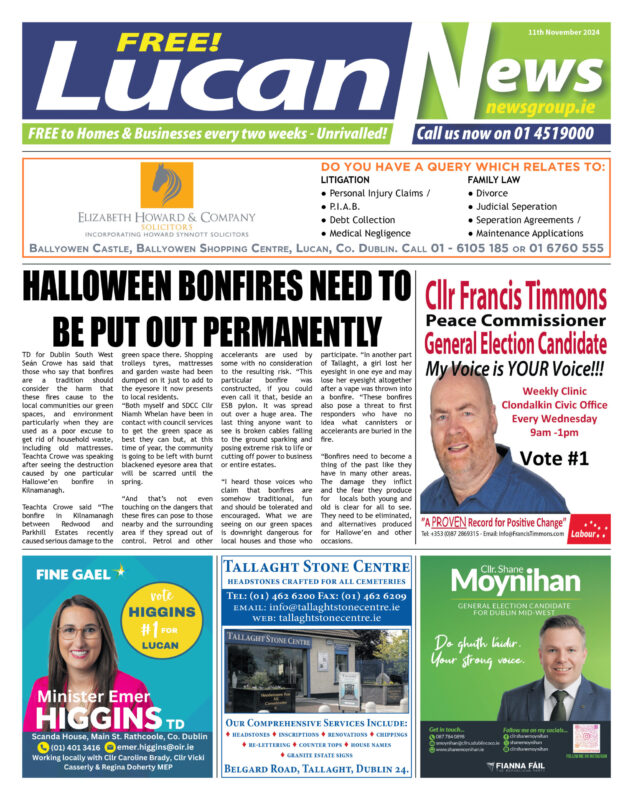 Lucan News 11th Nov