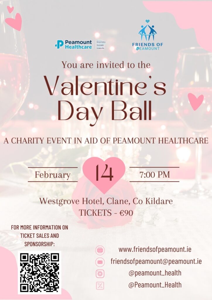 Valentines Ball in aid of Peamount Healthcare